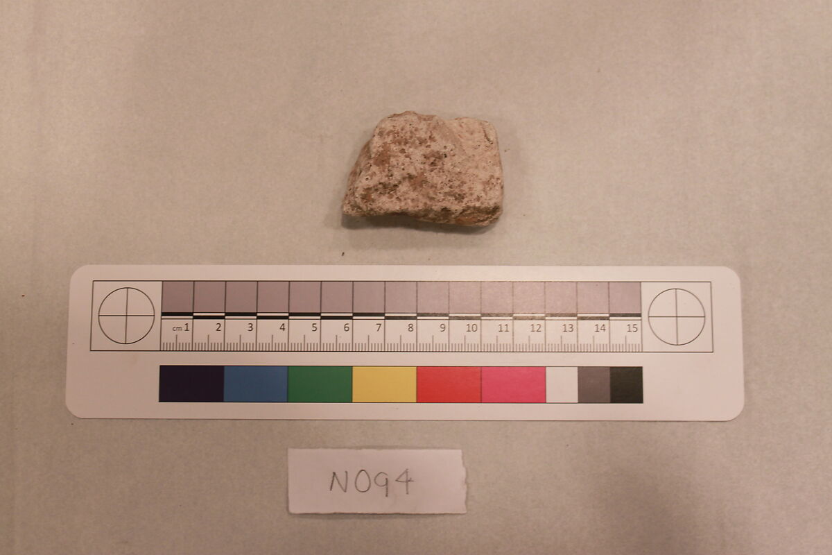 Stucco Fragment, Stucco; carved, painted (?)