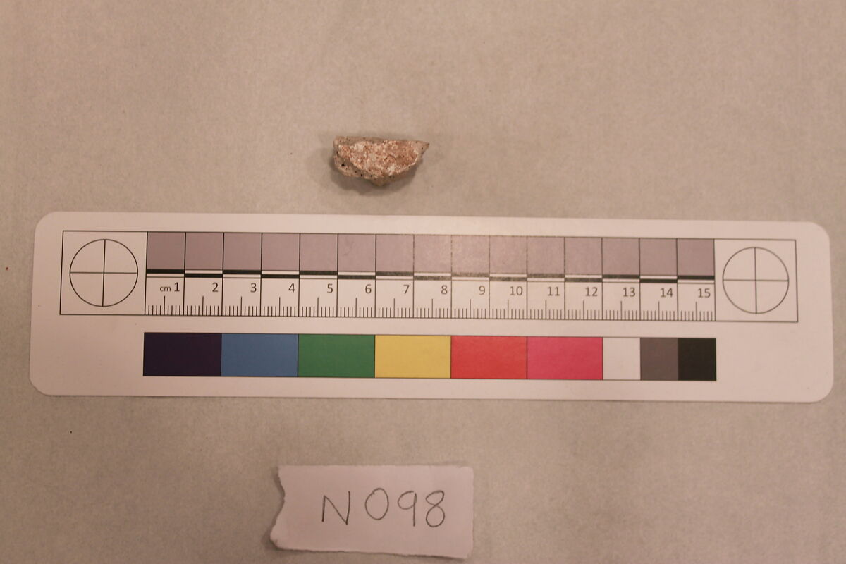 Stucco Fragment, Stucco; carved (?), painted (?)