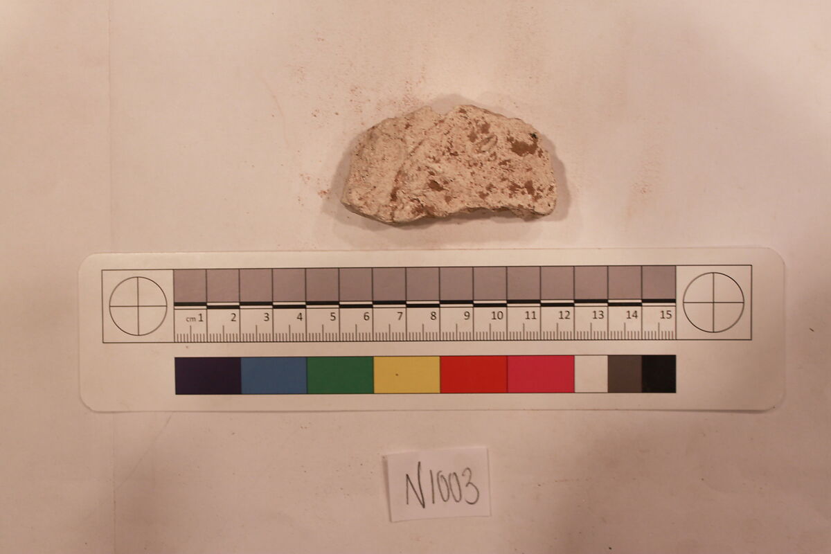 Stucco Fragment, Stucco; carved