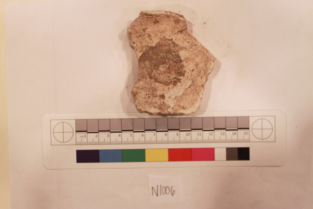 Stucco Fragment, Stucco; carved