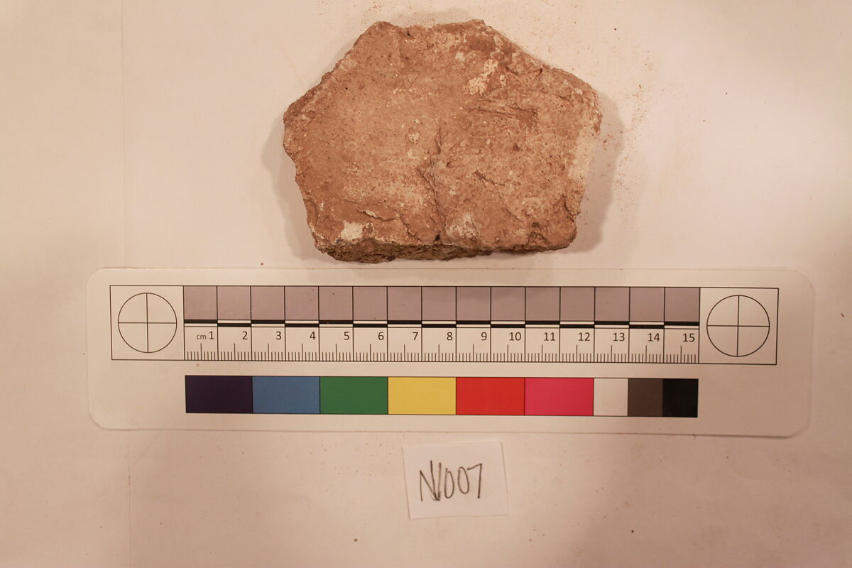 Stucco Fragment, Stucco; carved
