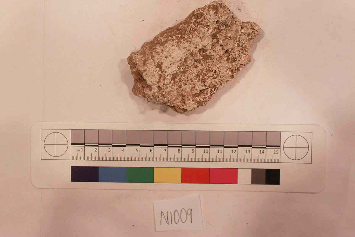 Stucco Fragment, Stucco; carved