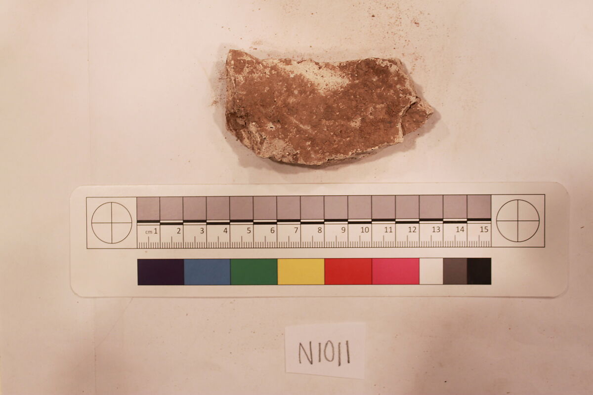 Stucco Fragment, Stucco; carved