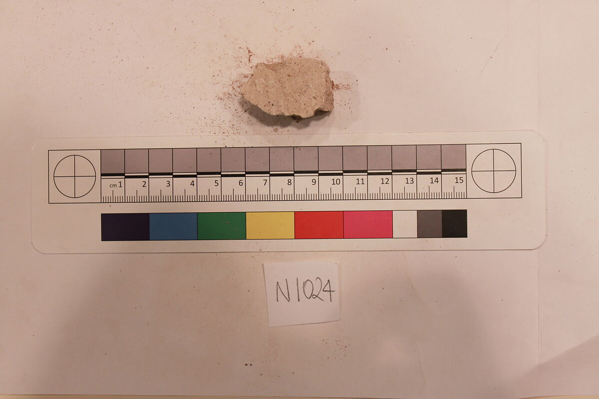 Stucco Fragment, Stucco; carved