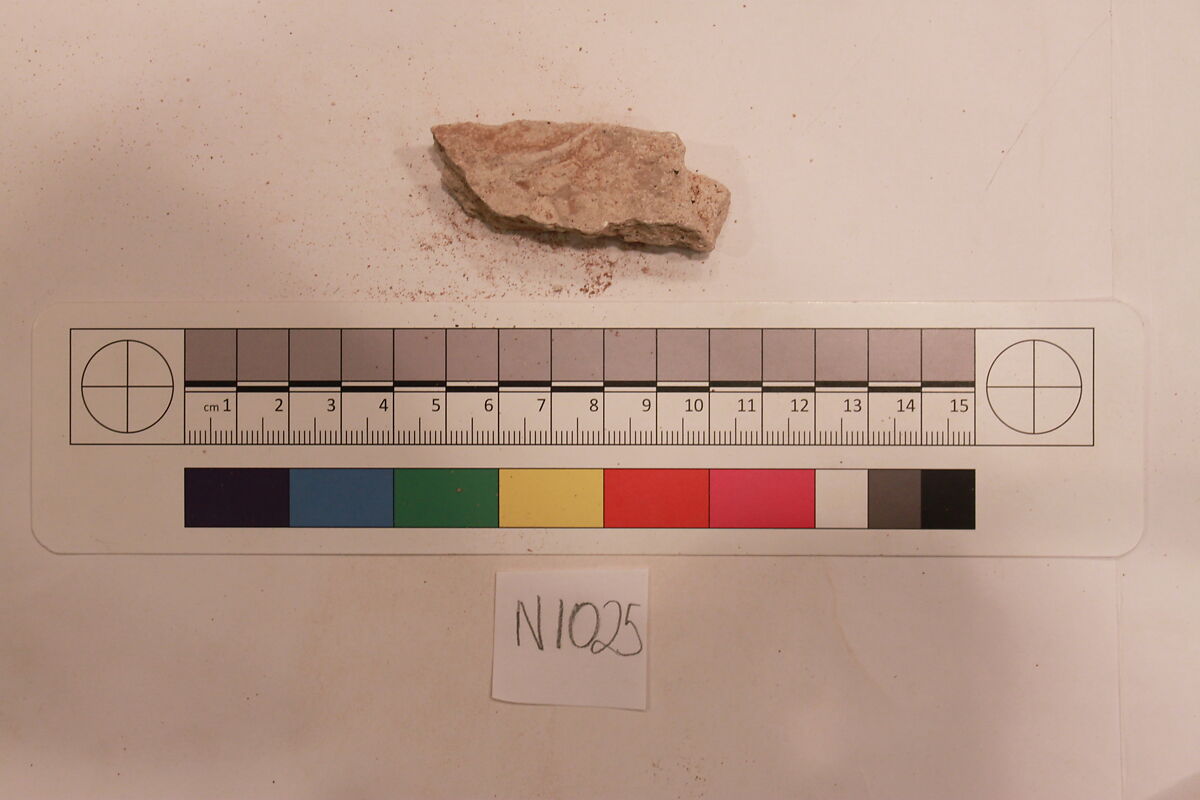 Stucco Fragment, Stucco; carved