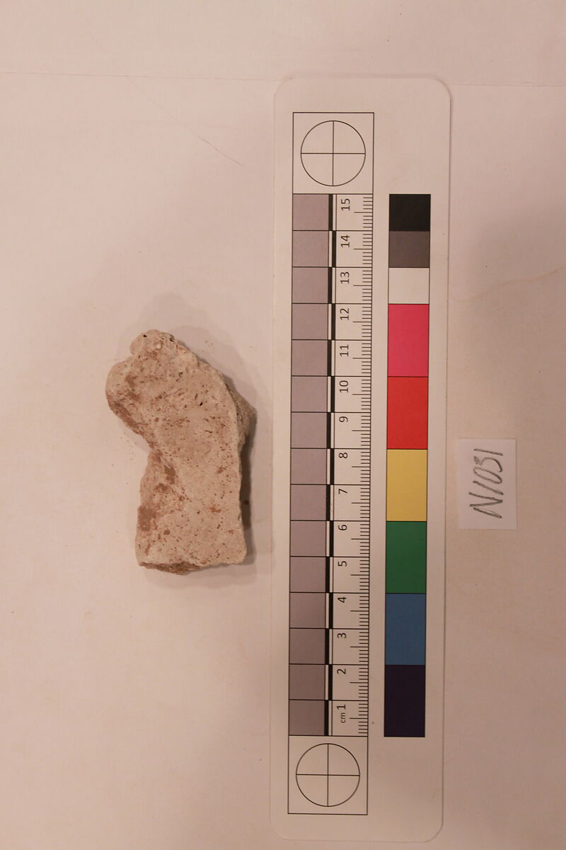 Stucco Fragment, Stucco; carved