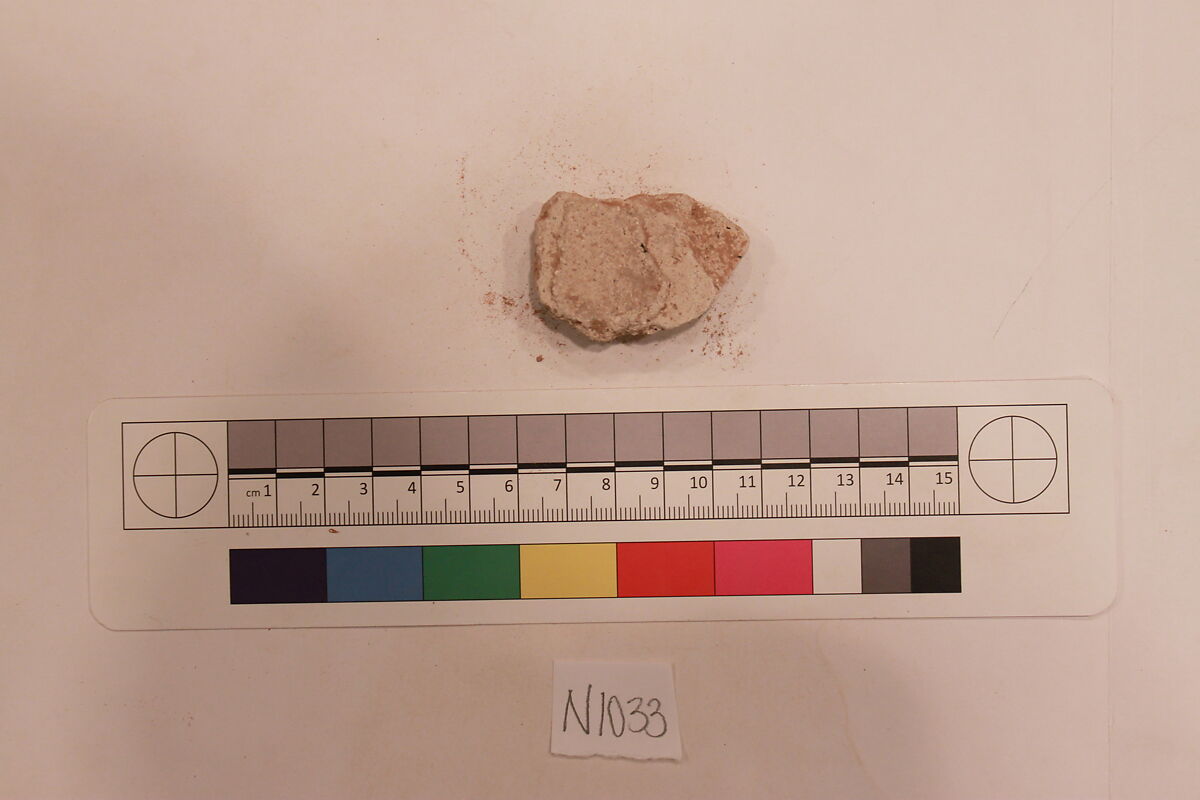 Stucco Fragment, Stucco; carved, painted (?)
