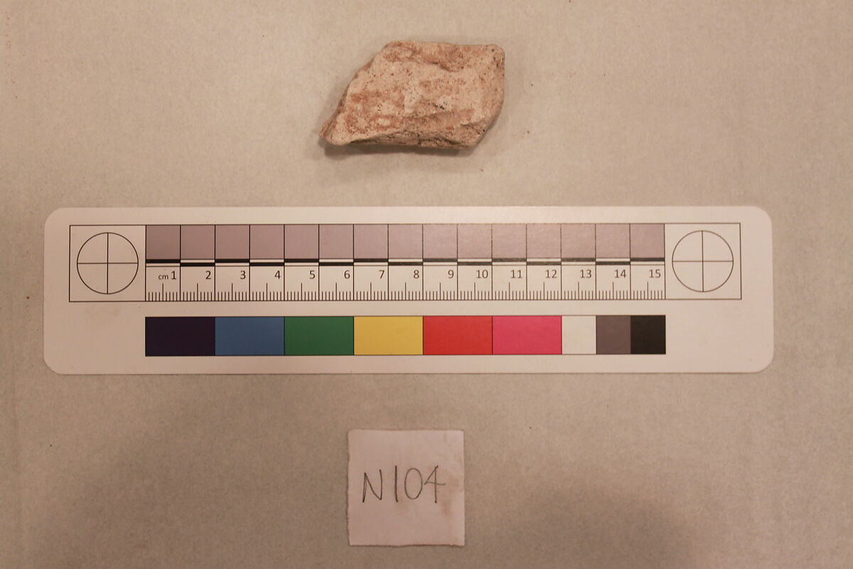 Stucco Fragment, Stucco; carved, painted (?)