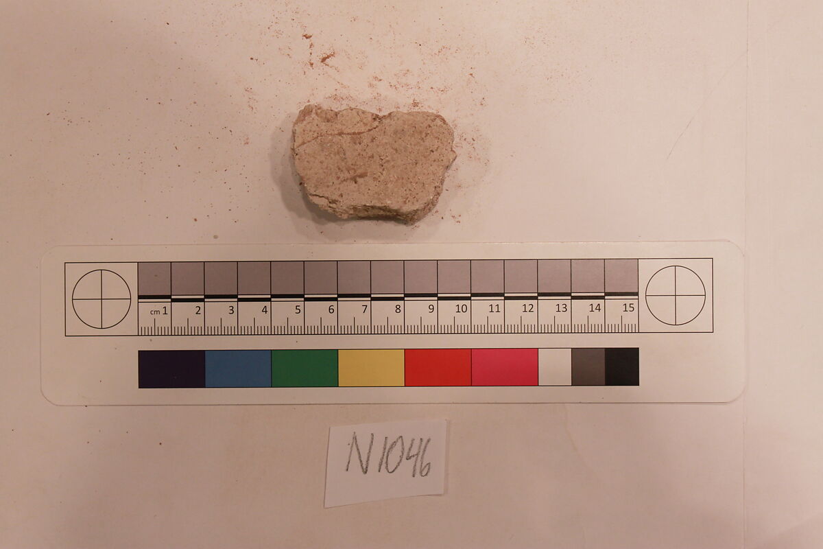 Stucco Fragment, Stucco; carved
