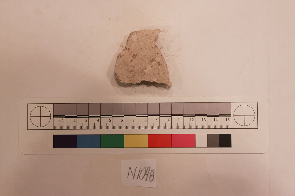 Stucco Fragment, Stucco; carved, painted