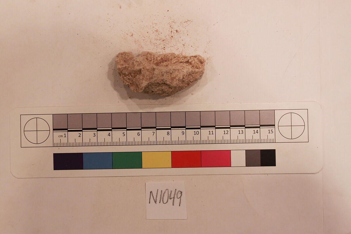 Stucco Fragment, Stucco; carved