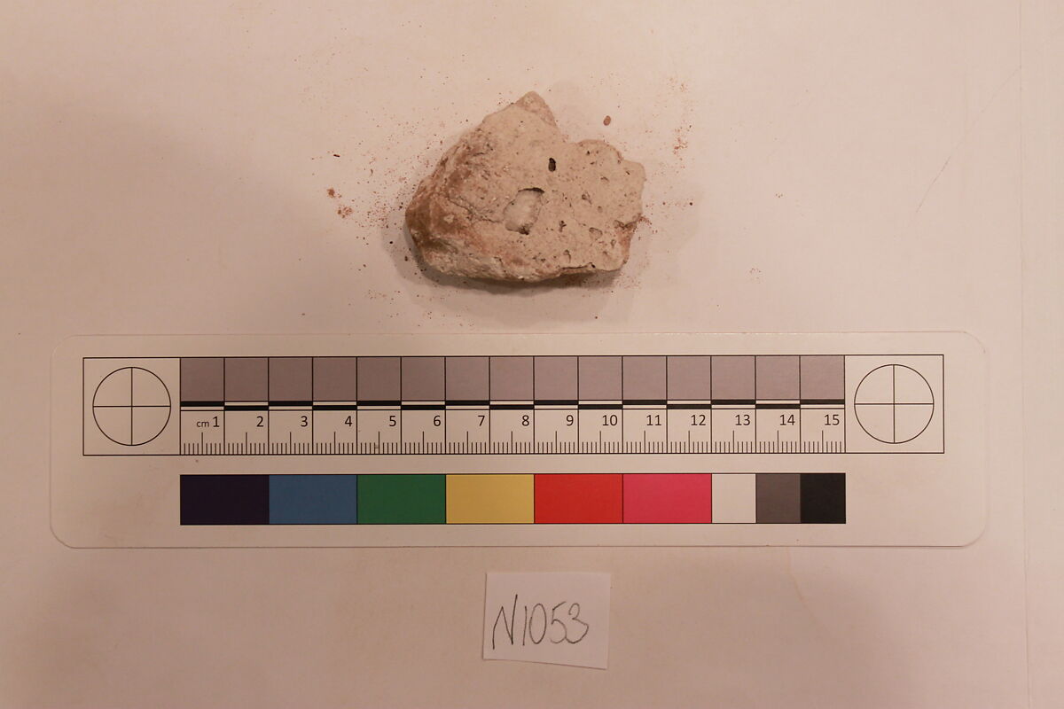 Stucco Fragment, Stucco; carved