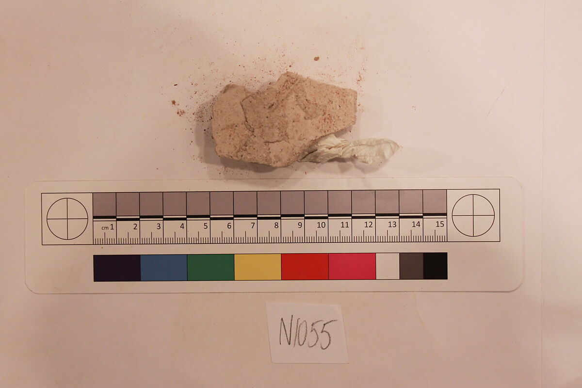Stucco Fragment, Stucco; carved