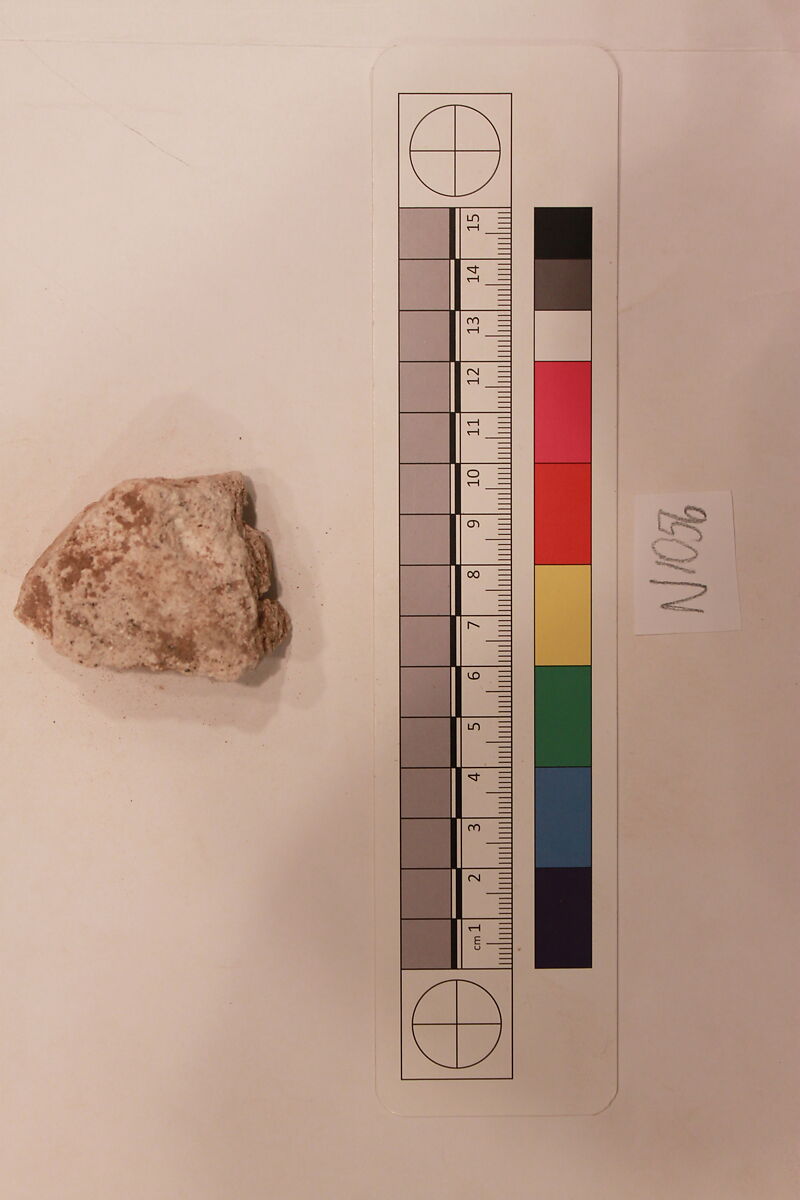 Stucco Fragment, Stucco; carved