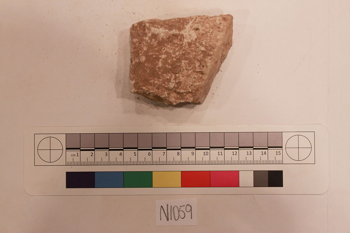 Stucco Fragment, Stucco; carved