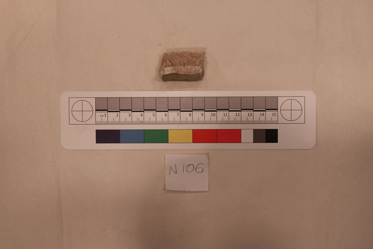 Stucco Fragment, Stucco; carved