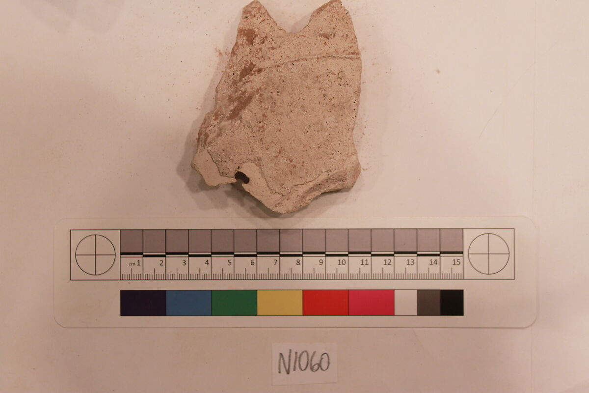 Stucco Fragment, Stucco; carved, painted