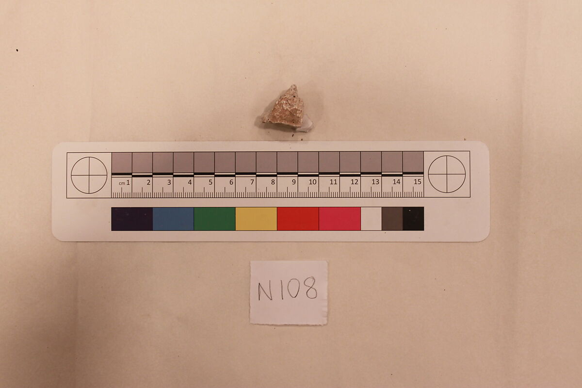 Stucco Fragment, Stucco; carved, painted (?)