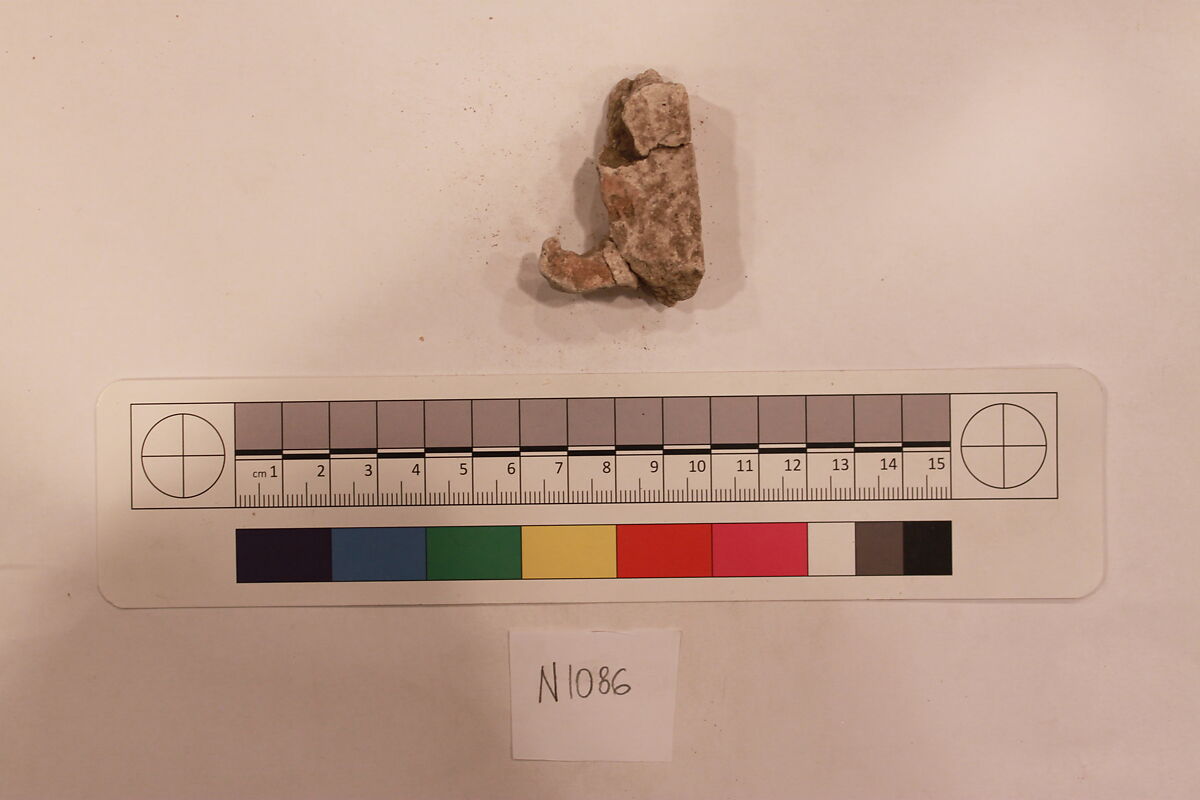 Stucco Fragment, Stucco; carved