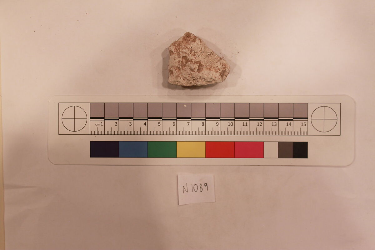 Stucco Fragment, Stucco; carved