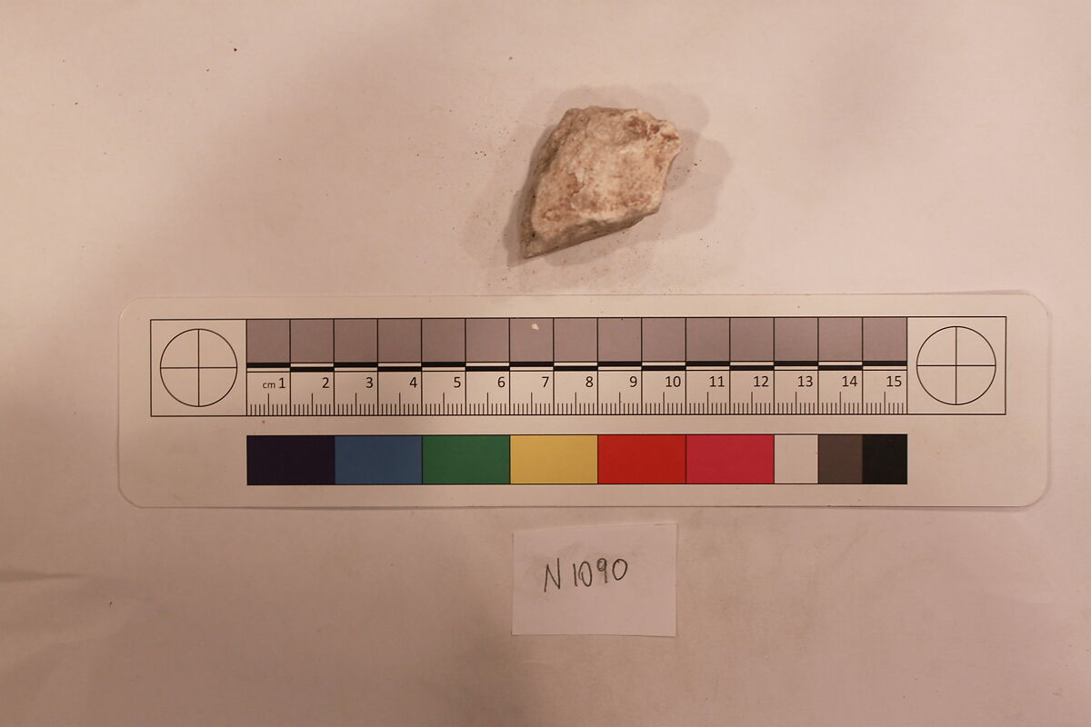 Stucco Fragment, Stucco; carved