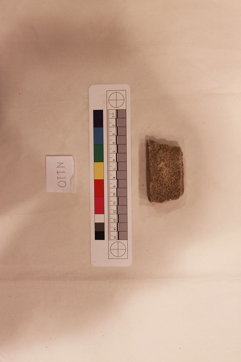 Stucco Fragment, Stucco; carved and painted