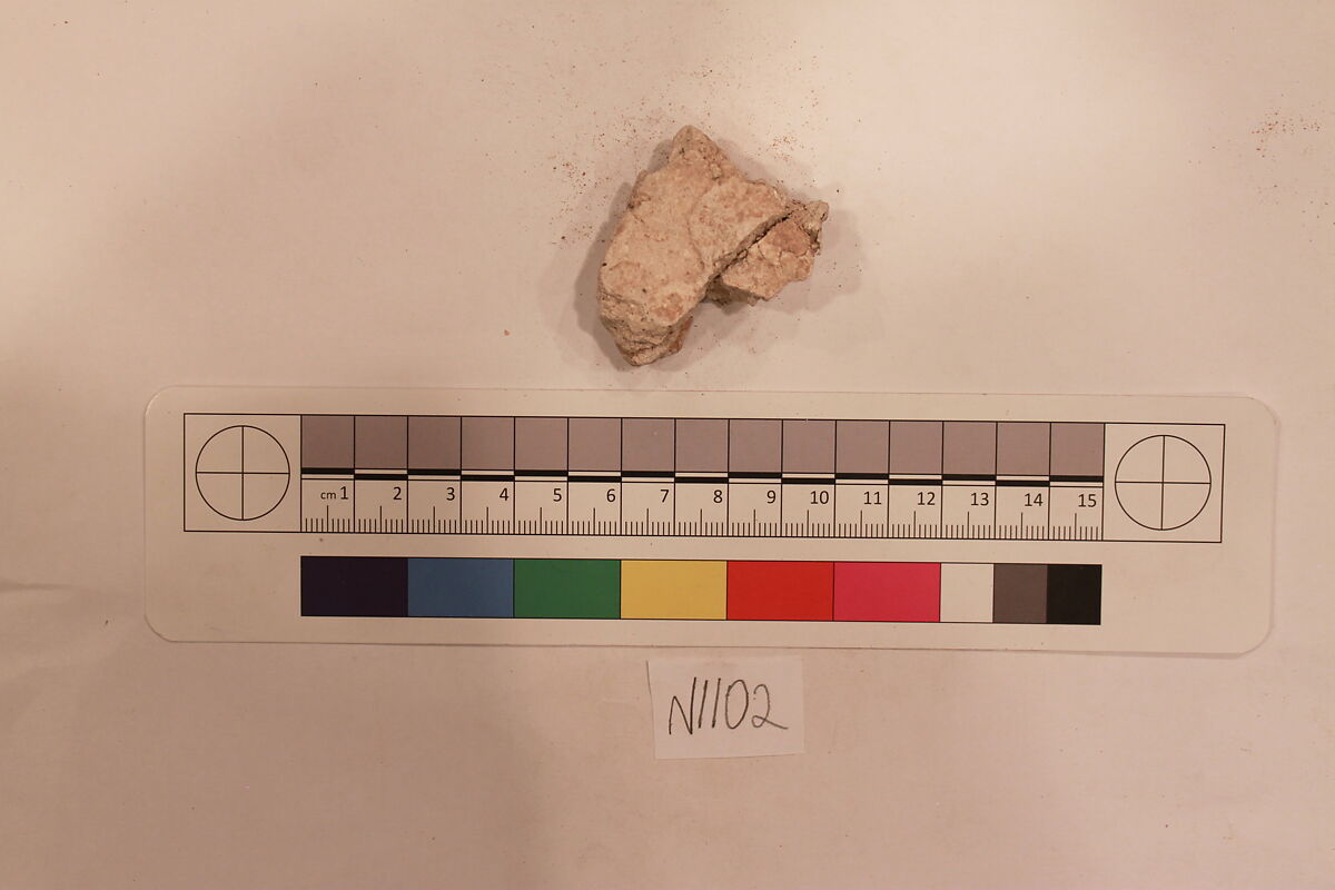 Stucco Fragment, Stucco; carved