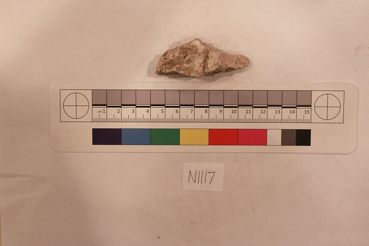 Stucco Fragment, Stucco; carved