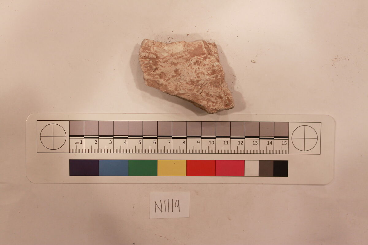 Stucco Fragment, Stucco; carved