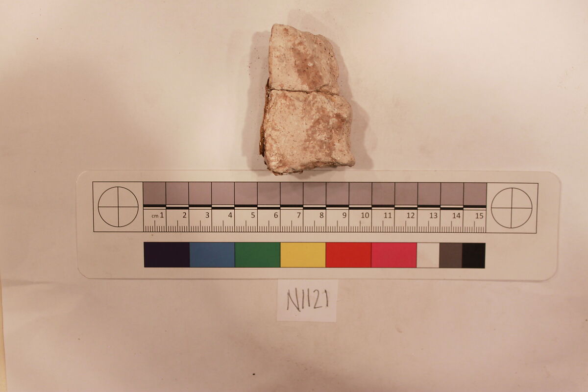 Stucco Fragment, Stucco; carved