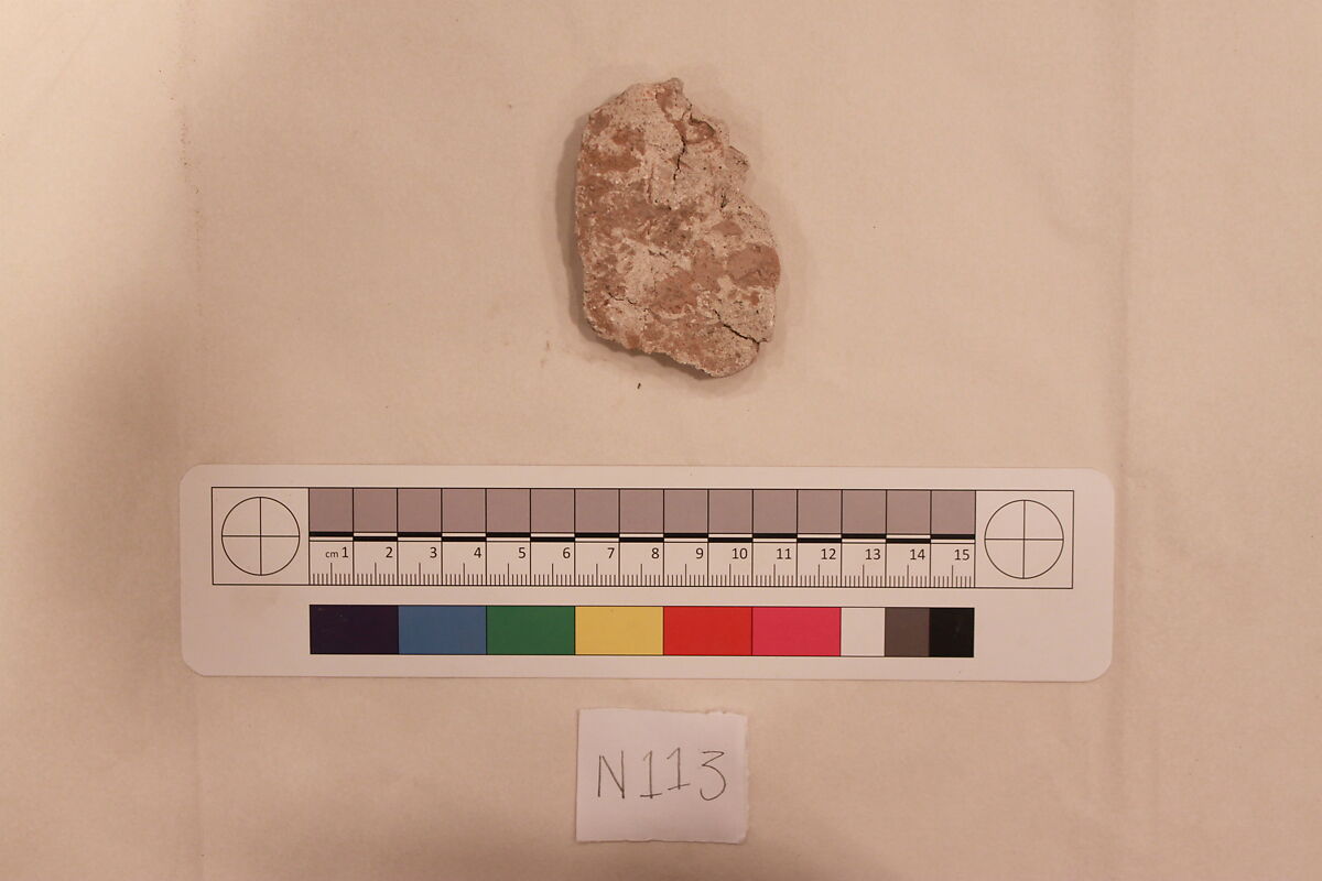 Stucco Fragment, Stucco; carved