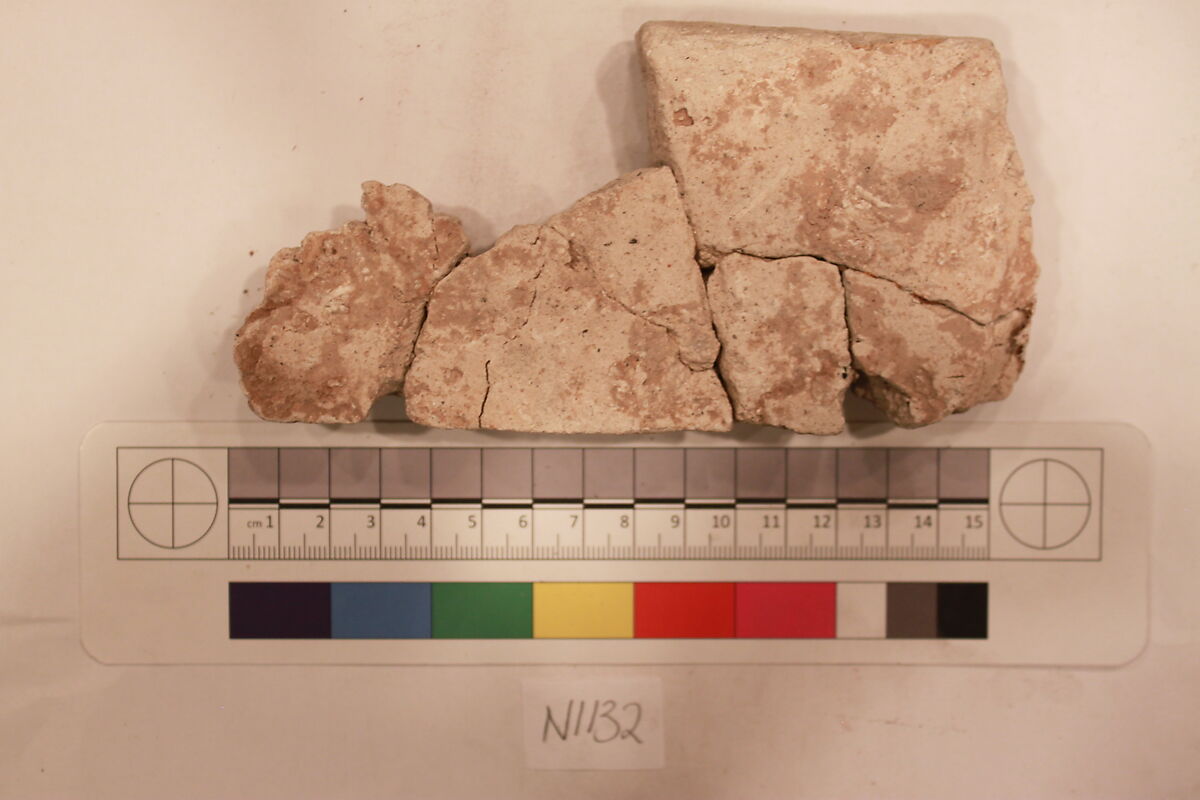 Stucco Fragment, Stucco; carved