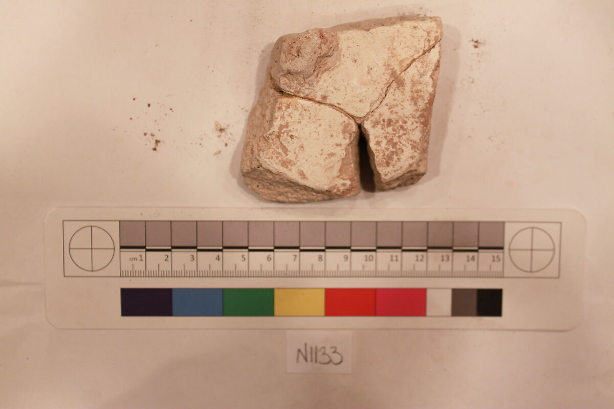 Stucco Fragment, Stucco; carved