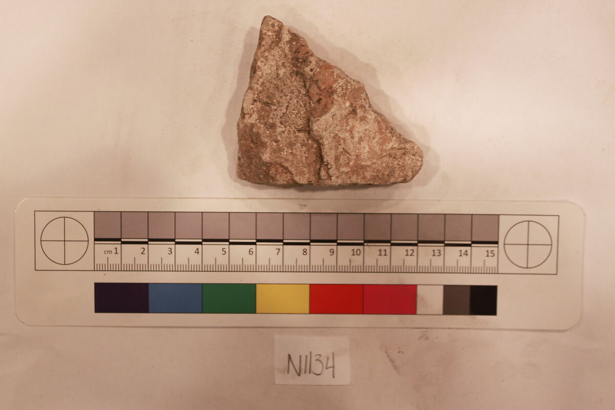 Stucco Fragment, Stucco; carved