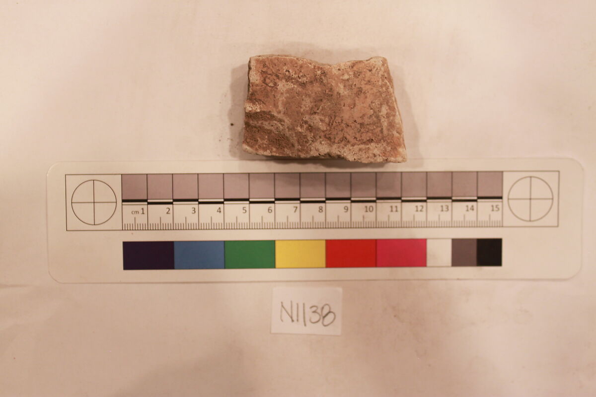 Stucco Fragment, Stucco; carved