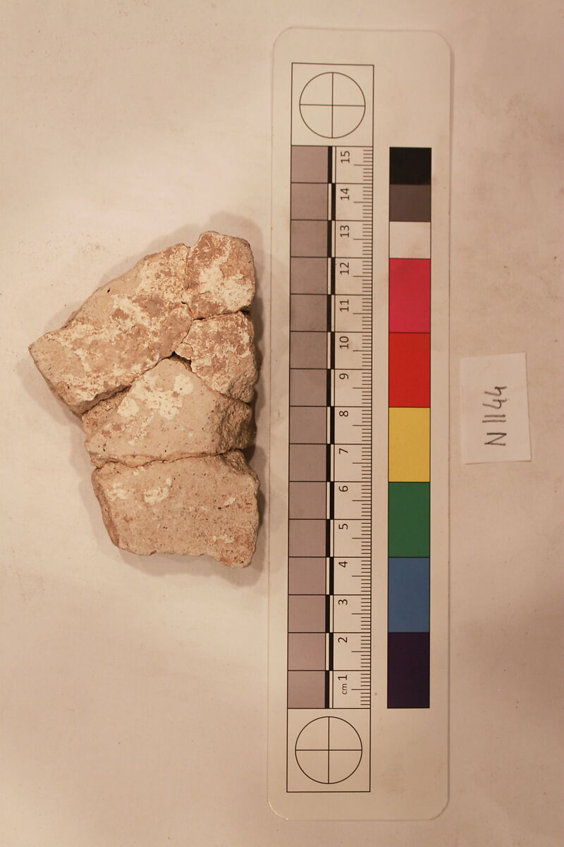 Stucco Fragment, Stucco; carved