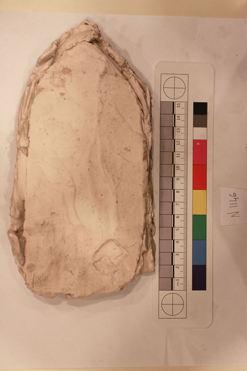 Stucco Fragment, Gypsum; carved