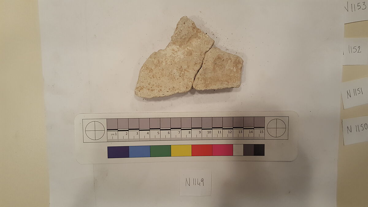 Stucco Fragment, Stucco; carved