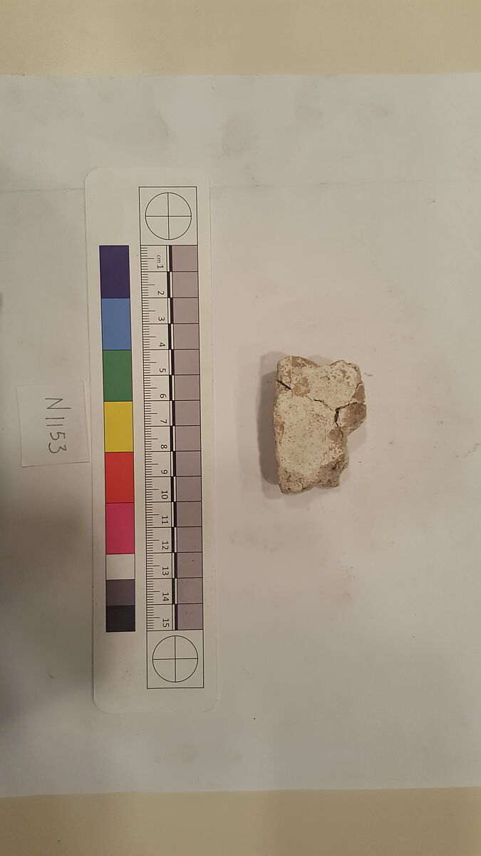 Stucco Fragment, Stucco; carved