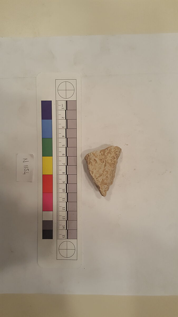 Stucco Fragment, Stucco; carved
