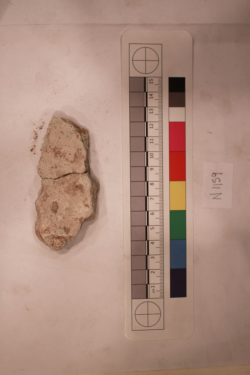 Stucco Fragment, Stucco; carved