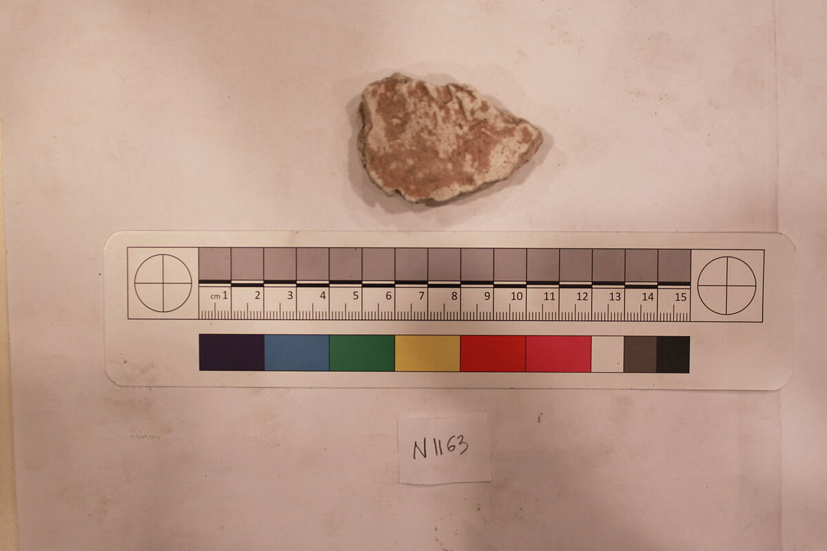 Stucco Fragment, Stucco; carved