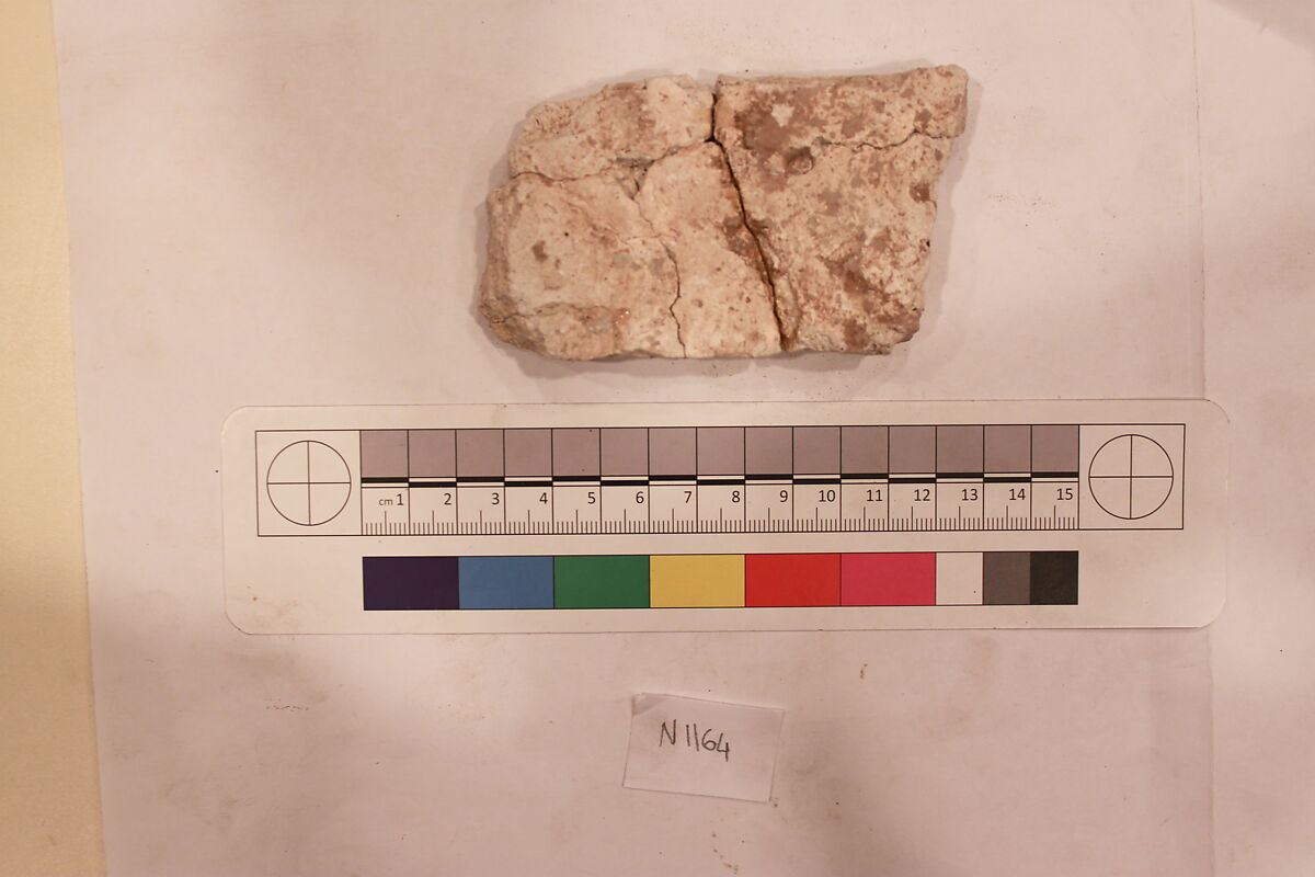 Stucco Fragment, Stucco; carved