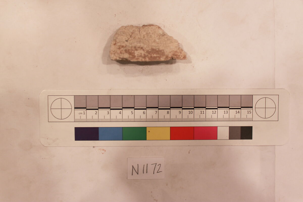 Stucco Fragment, Stucco; carved