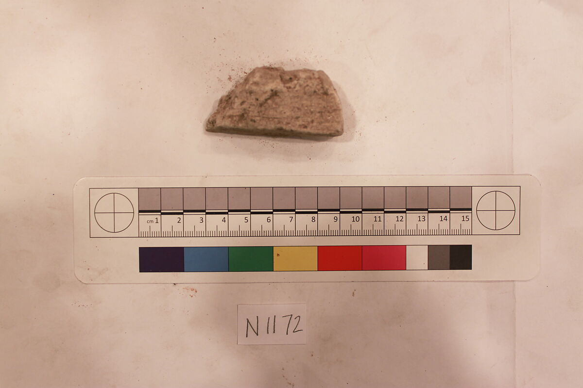 Stucco Fragment, Stucco; carved 