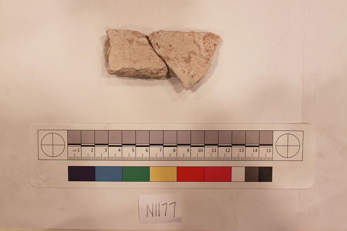 Stucco Fragment, Stucco; carved