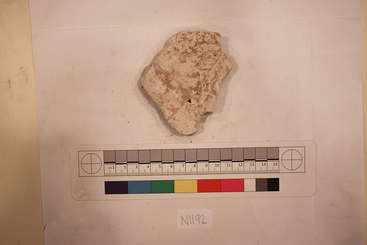 Stucco Fragment, Stucco; carved