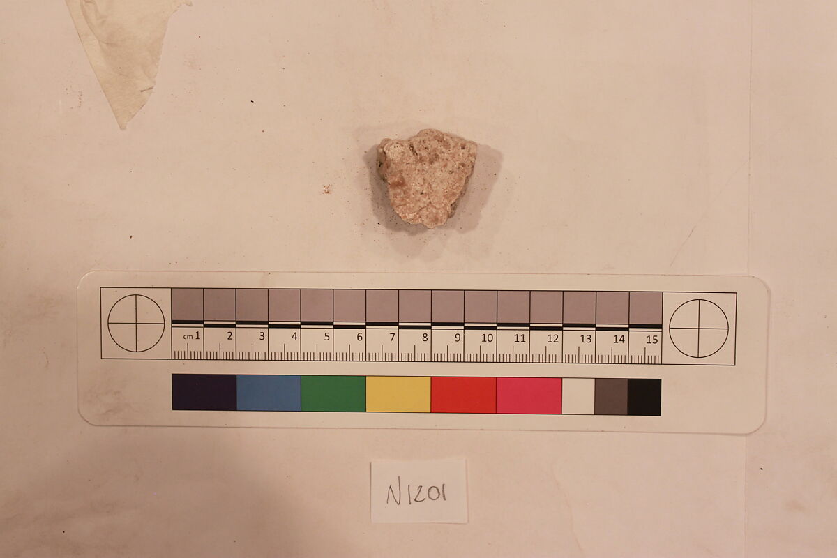 Stucco Fragment, Stucco; carved, painted