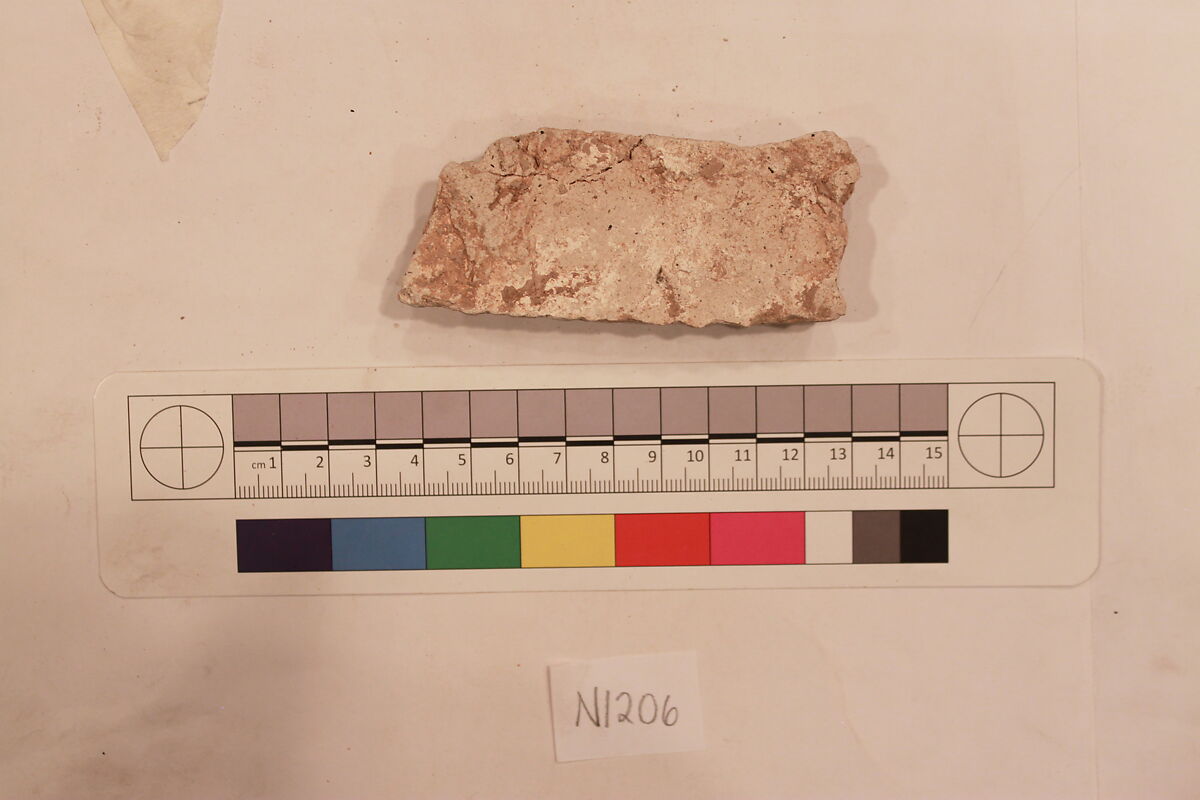 Stucco Fragment, Stucco; carved