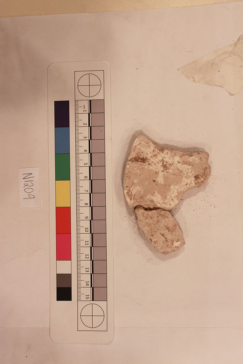 Stucco Fragment, Stucco; carved